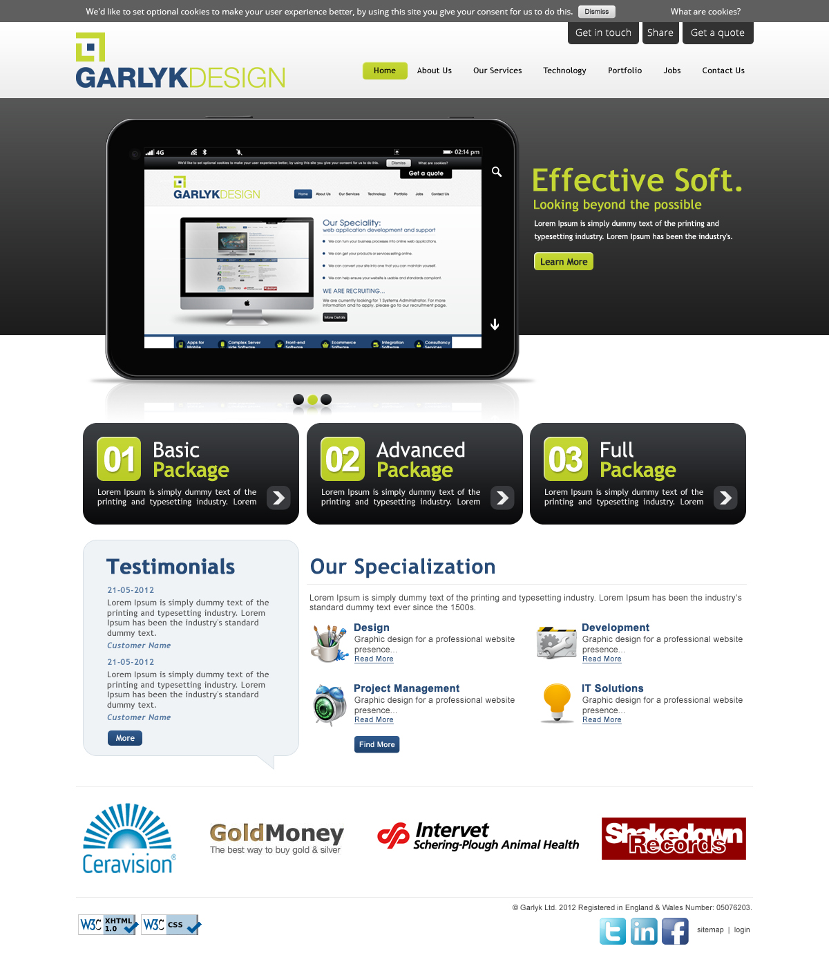 Web Design by OM for Garlyk Limited | Design #850023