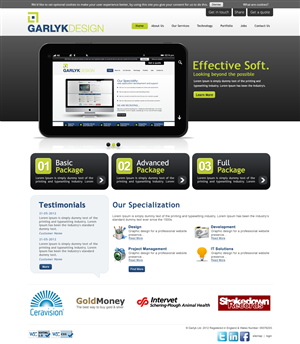 Web Design by OM for Garlyk Limited | Design: #850023