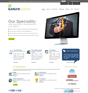 Web Design by OM for Garlyk Limited | Design #850024