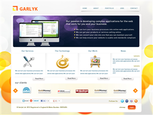 Web Design by GK for Garlyk Limited | Design #830129