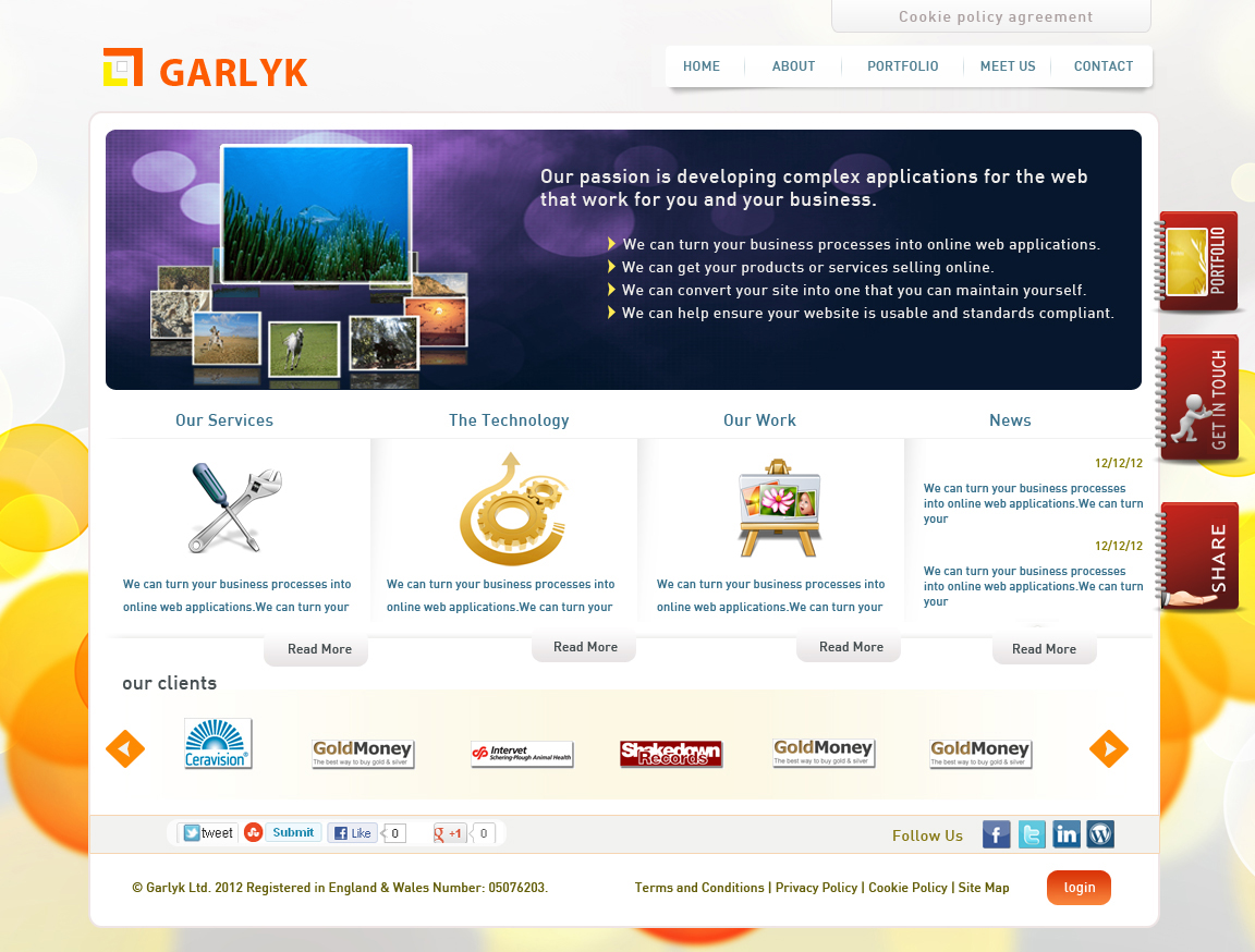 Web Design by GK for Garlyk Limited | Design #838780