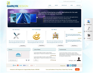 Web Design by GK for Garlyk Limited | Design: #840561