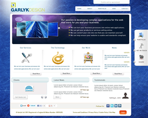 Web Design by GK for Garlyk Limited | Design: #840609