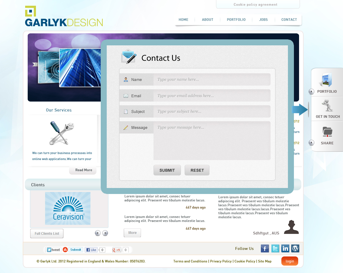 Web Design par GK pour Garlyk Limited | Design #847513