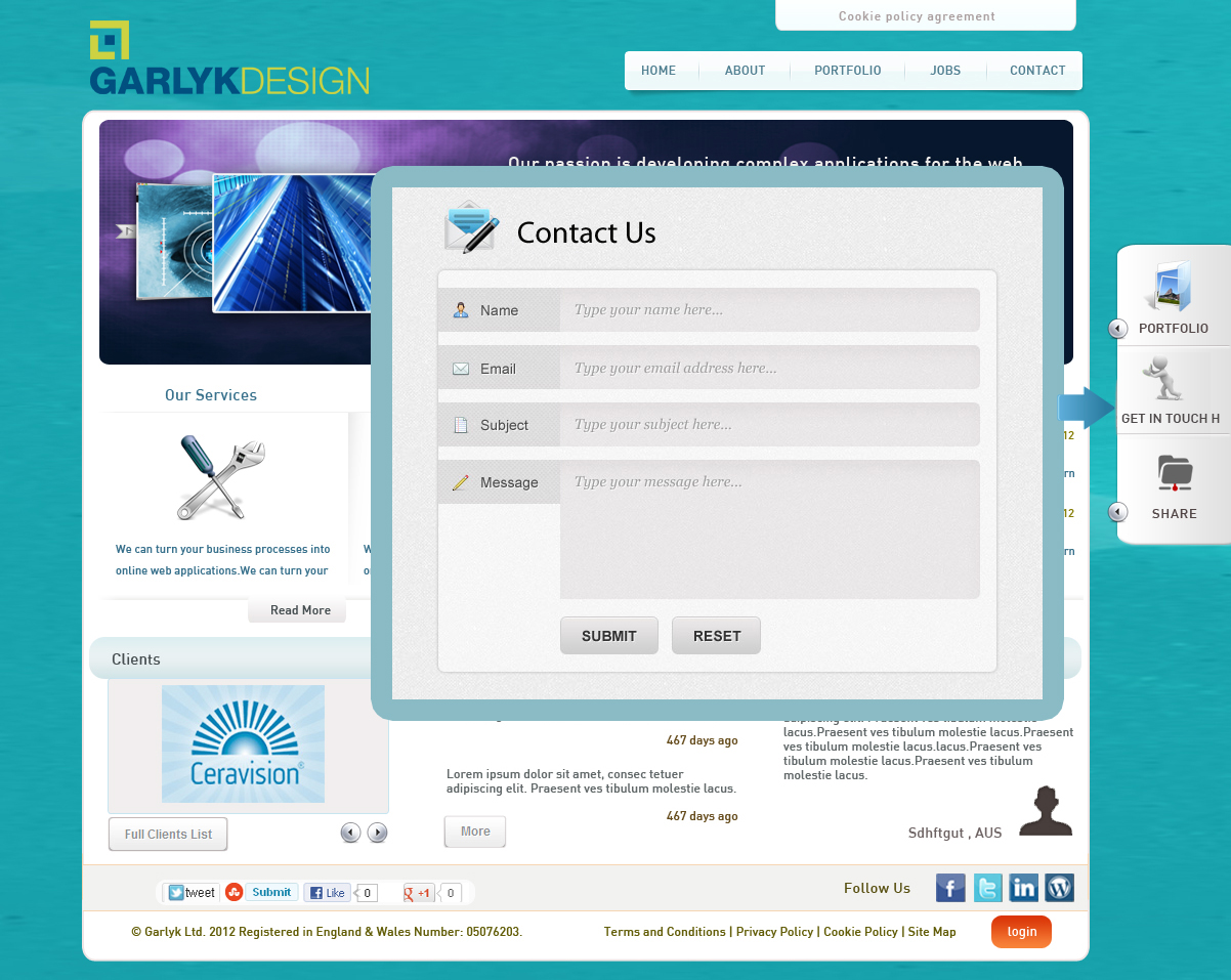Web Design by GK for Garlyk Limited | Design #847520