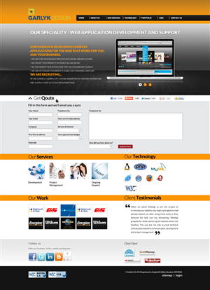 Web Design by Black Stallions Impressive Solutions for Garlyk Limited | Design #832719