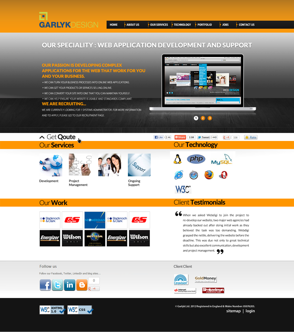Web Design by Impressive Solutions for Garlyk Limited | Design #832721