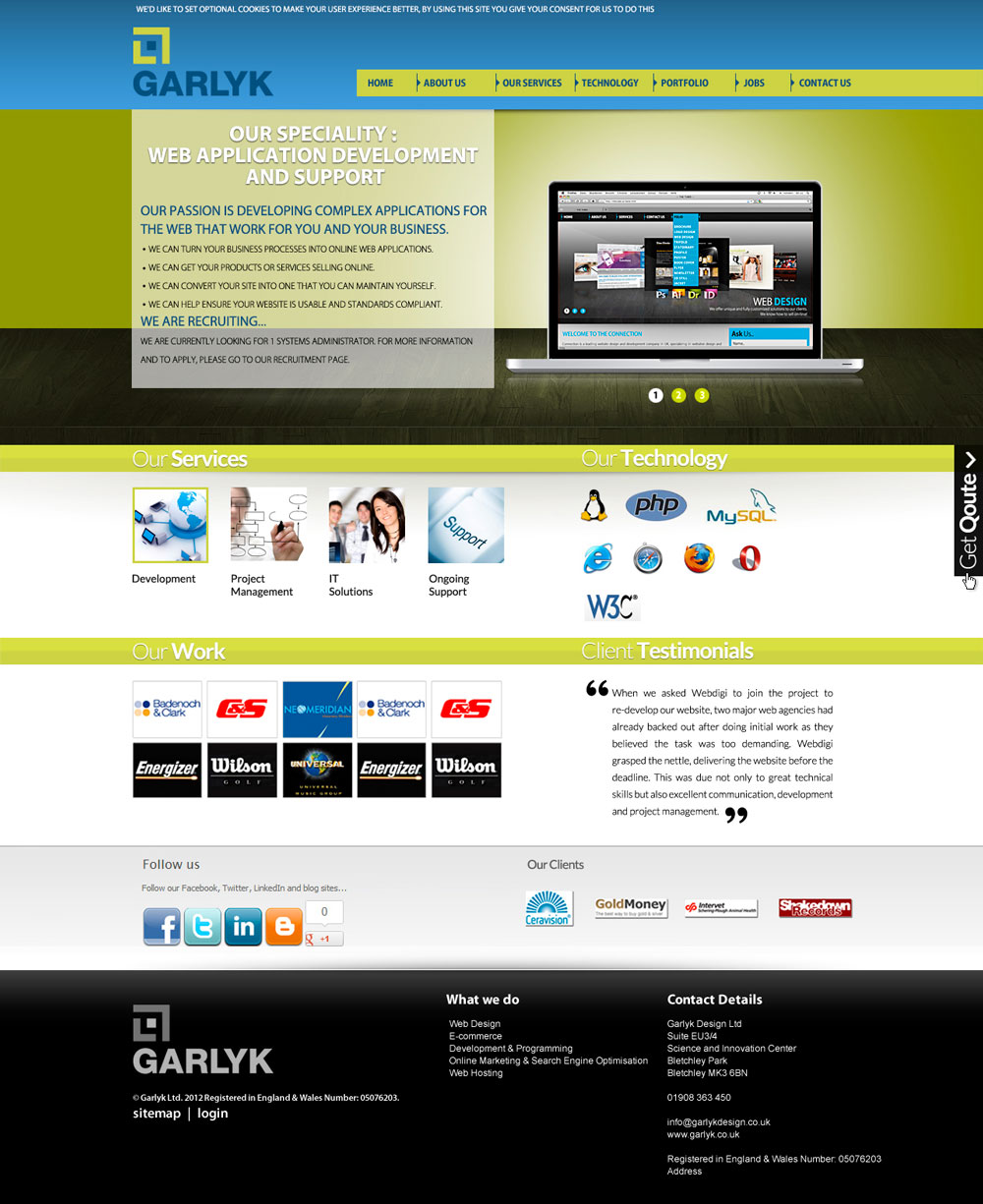 Web Design by Impressive Solutions for Garlyk Limited | Design #837083