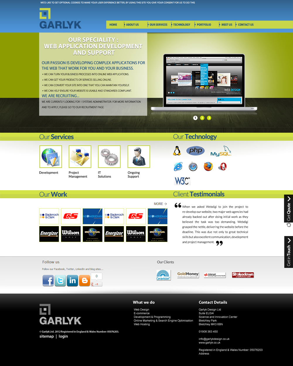Web Design by Impressive Solutions for Garlyk Limited | Design #840403