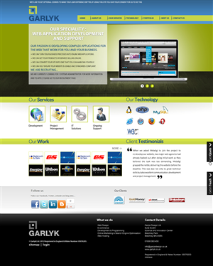 Web Design by Impressive Solutions for Garlyk Limited | Design: #840403