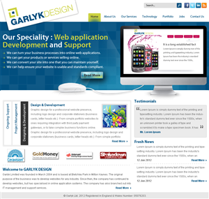 Web Design by Creative Usha for Garlyk Limited | Design: #834279
