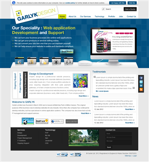 Web Design by Creative Usha for Garlyk Limited | Design: #838927