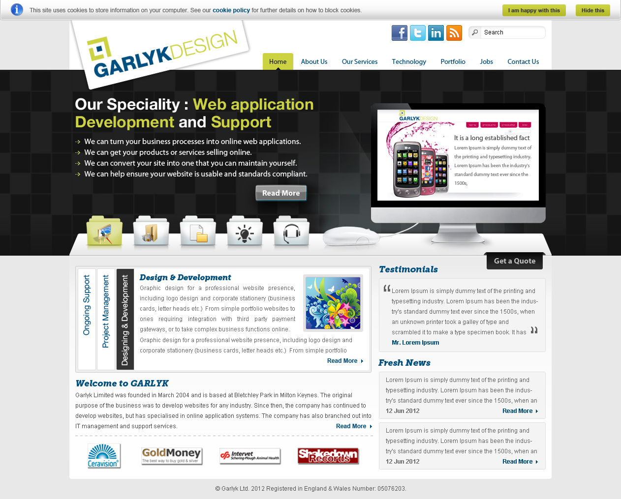 Web Design by Creative Usha for Garlyk Limited | Design #840469