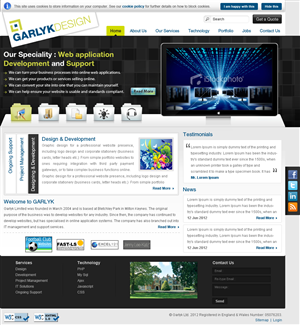 Web Design by Creative Usha for Garlyk Limited | Design: #845431