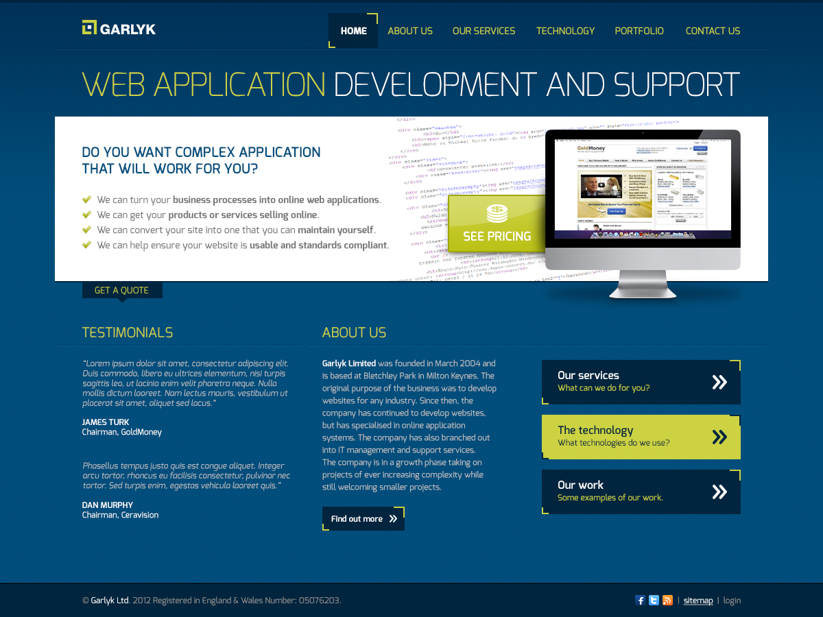 Web Design by Fuxxo Works for Garlyk Limited | Design #849529