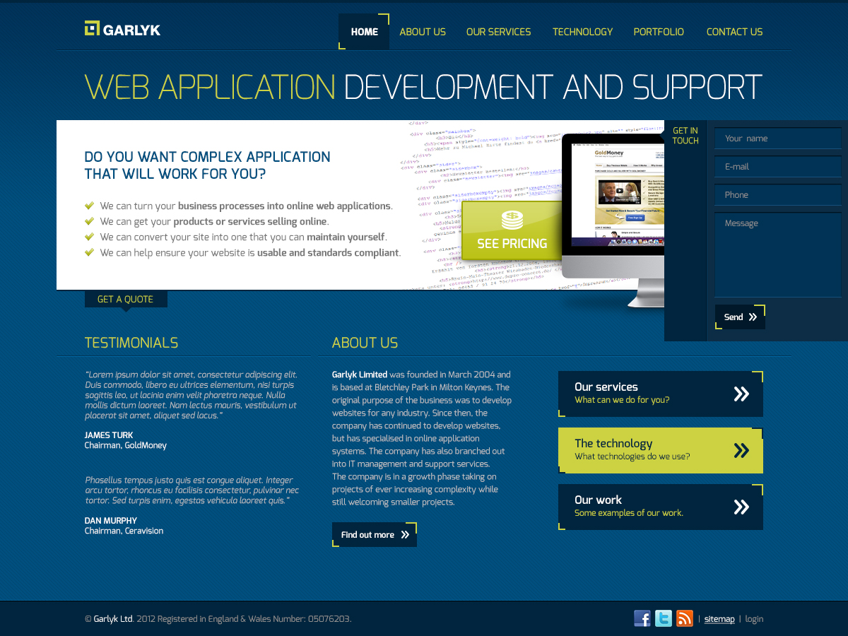 Web Design by Fuxxo Works for Garlyk Limited | Design #851816