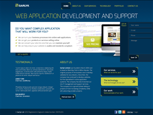 Web re-design project for web software development agency | Web Design par Fuxxo Works