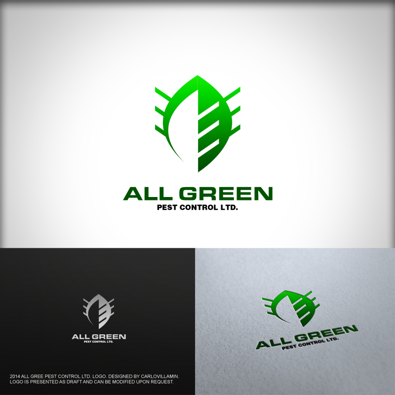 Logo Design by carlomagno for All Green Pest Control Ltd. | Design #3379675
