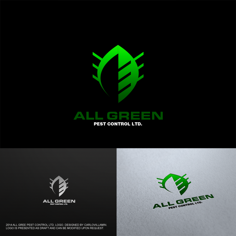 Logo Design by carlomagno for All Green Pest Control Ltd. | Design #3379677