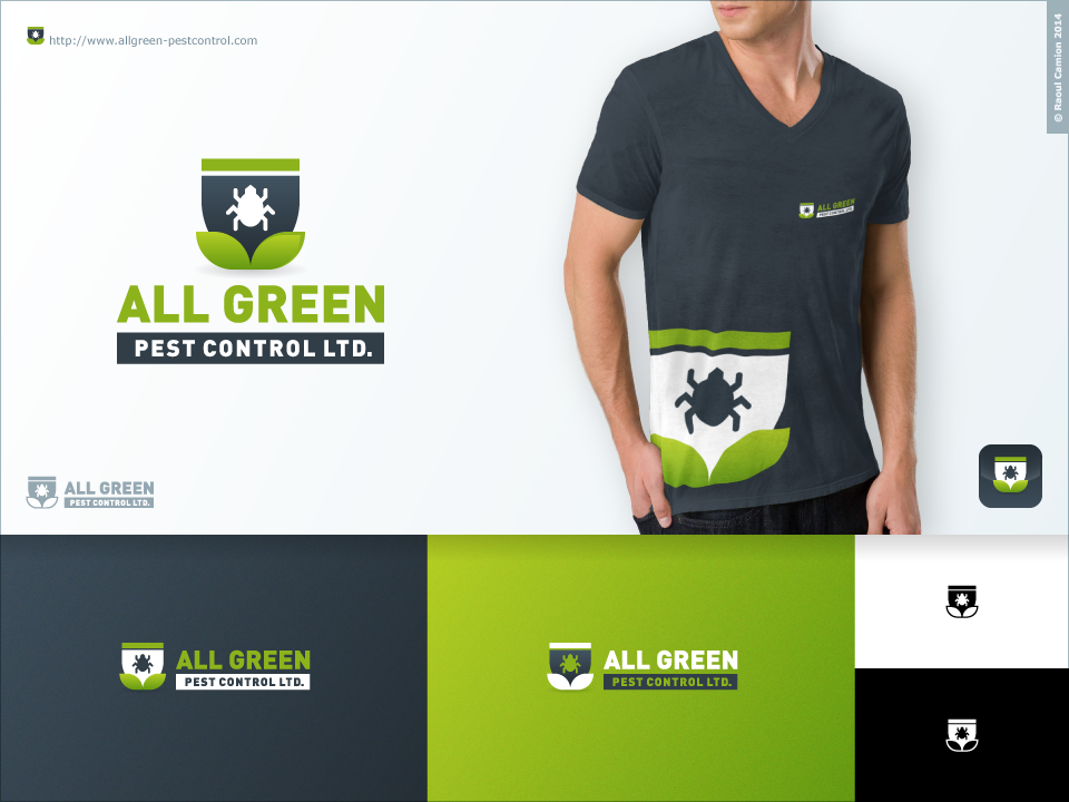 Logo Design by Raoul Camion for All Green Pest Control Ltd. | Design #3367822