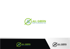 Logo Design by MBARO for All Green Pest Control Ltd. | Design #3365235