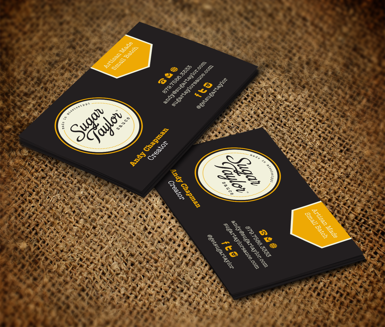 Diseño de Tarjeta de Presentación por pecas para Eat Jackson | Diseño #3386850