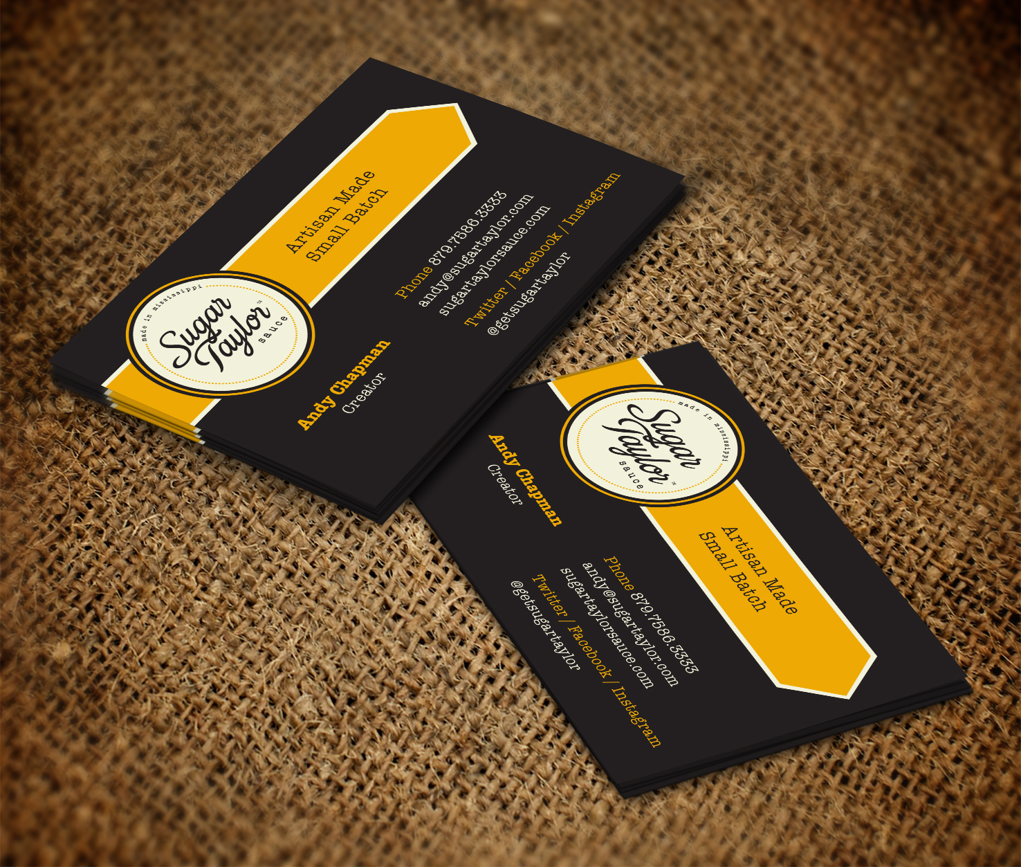 Visitenkarten-Design von pecas für Eat Jackson | Design #3386866