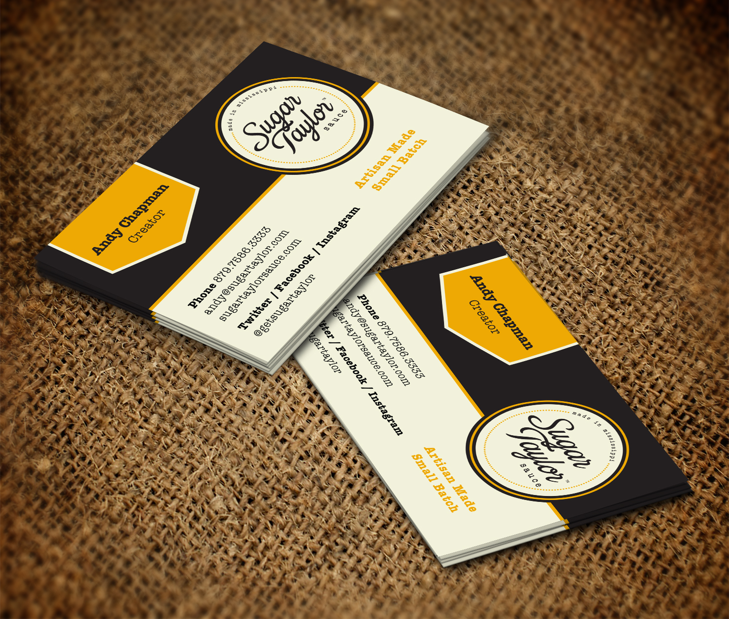 Diseño de Tarjeta de Presentación por pecas para Eat Jackson | Diseño #3386892