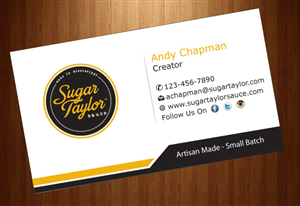 Diseño de Tarjeta de Presentación por harmi_199 para Eat Jackson | Diseño: #3367932