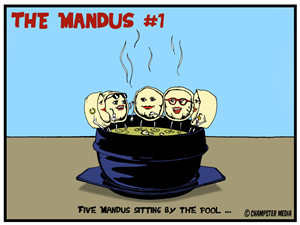 Single Pane Comic Illustration for creative media website