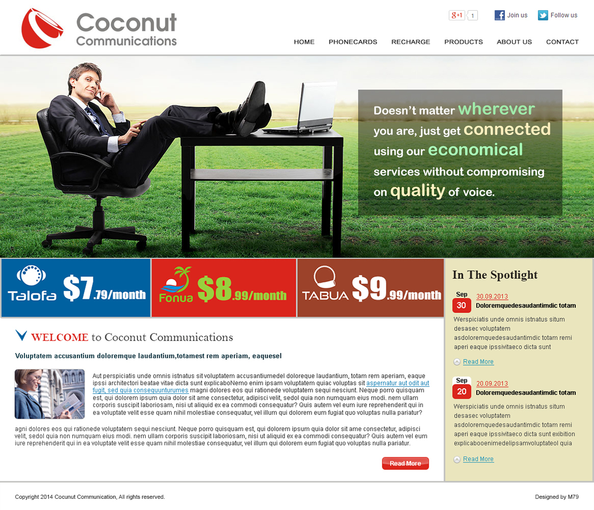 Design Wordpress par M79 pour Dialcom, Inc. | Design #3435232