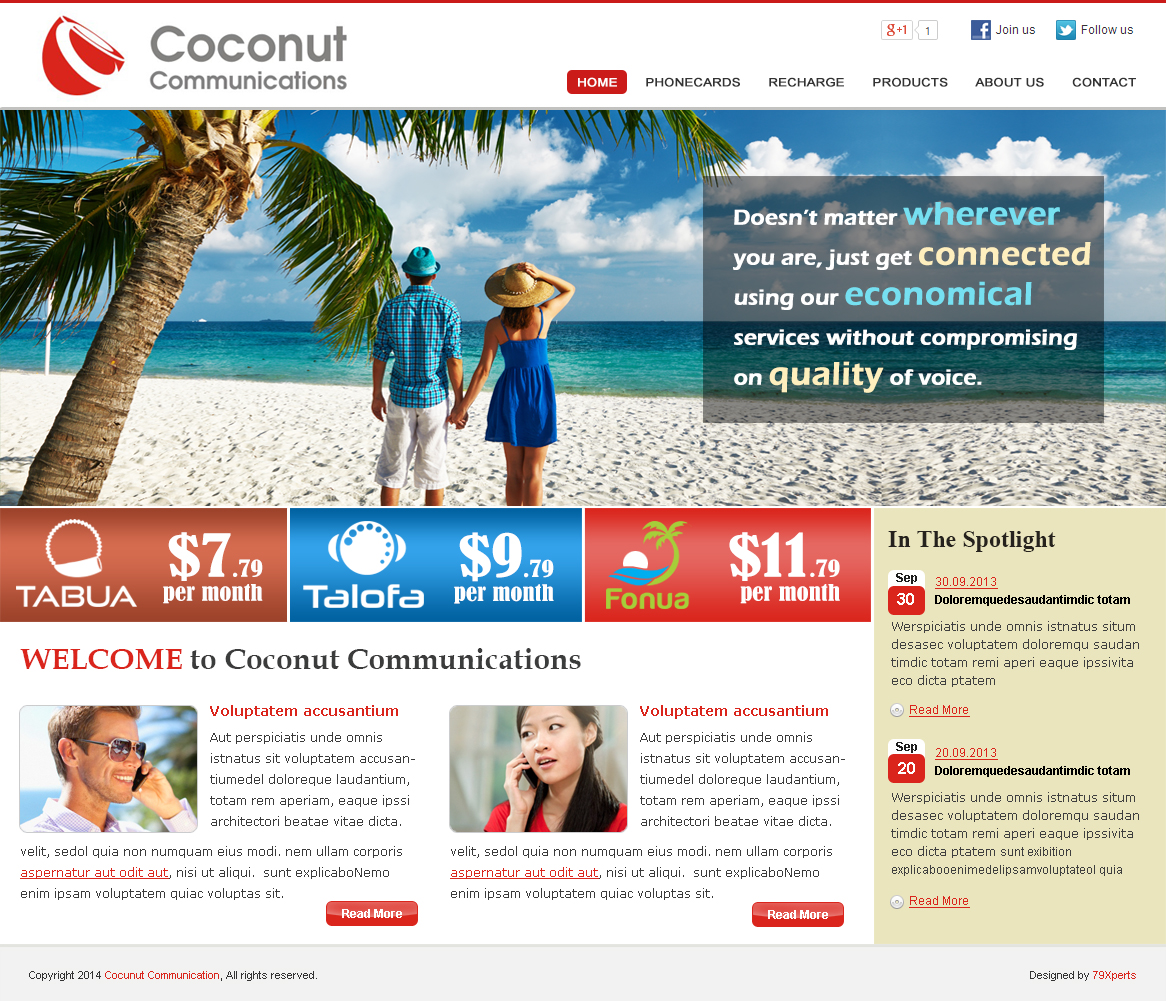 Wordpress Design by M79 for Dialcom, Inc. | Design #3437041