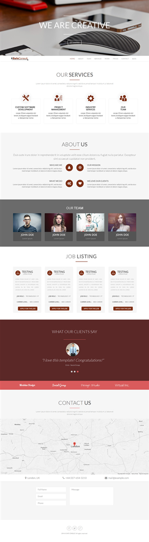 Web Design by Prince for SafeConsult AS | Design #3427993