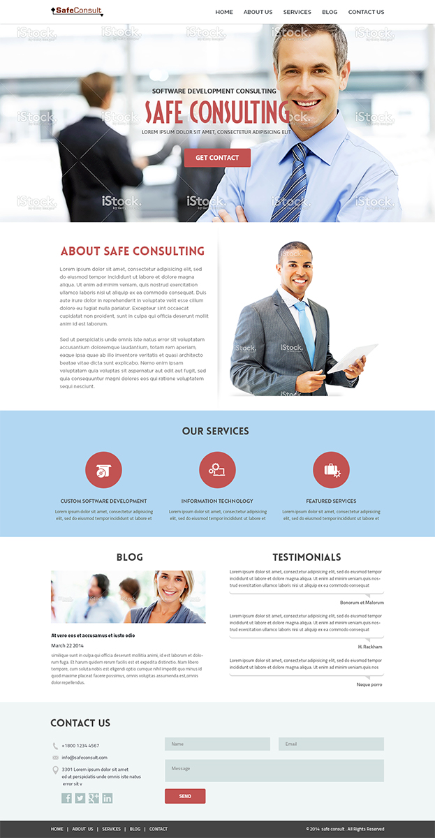 Diseño Web por Mayank Patel para SafeConsult AS | Diseño #3388982