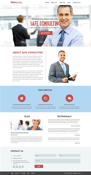 Web Design by Mayank Patel for SafeConsult AS | Design: #3388982