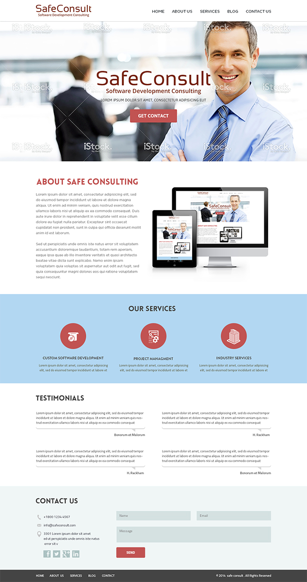 Web Design by Mayank Patel for SafeConsult AS | Design #3395003