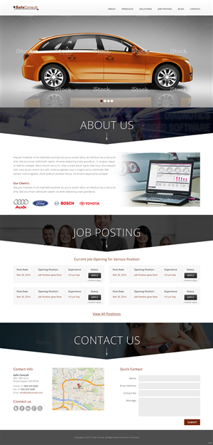 Web Design by pb for SafeConsult AS | Design: #3382900