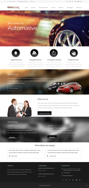 Web Design by pb for SafeConsult AS | Design: #3382902