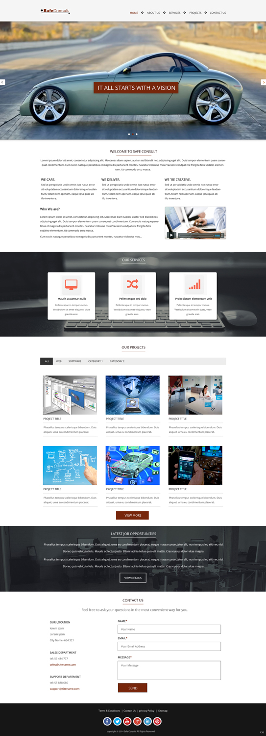 Web Design by pb for SafeConsult AS | Design #3382904