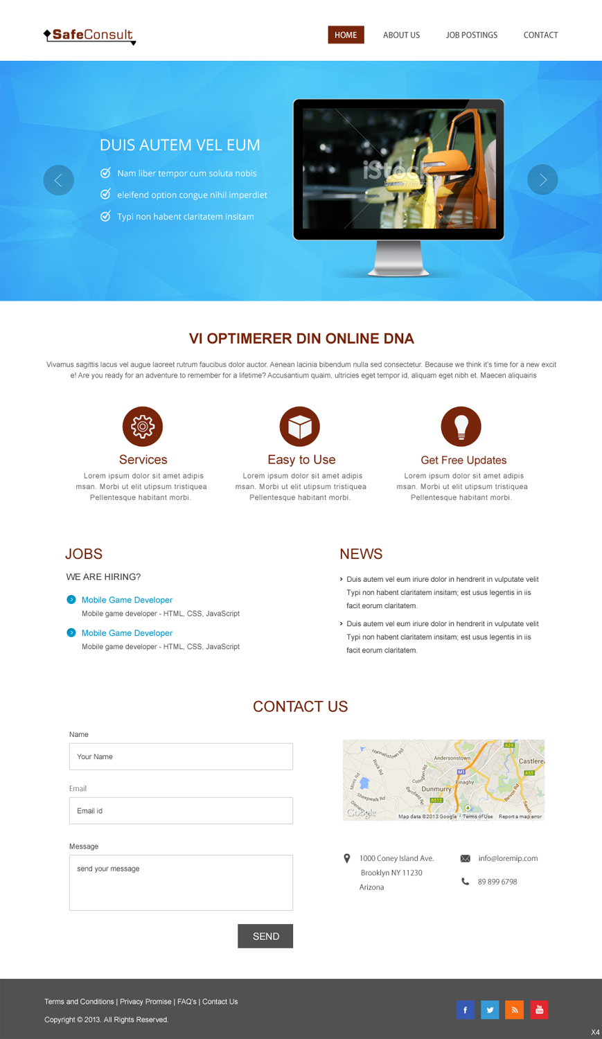 Web Design by pb for SafeConsult AS | Design #3382911