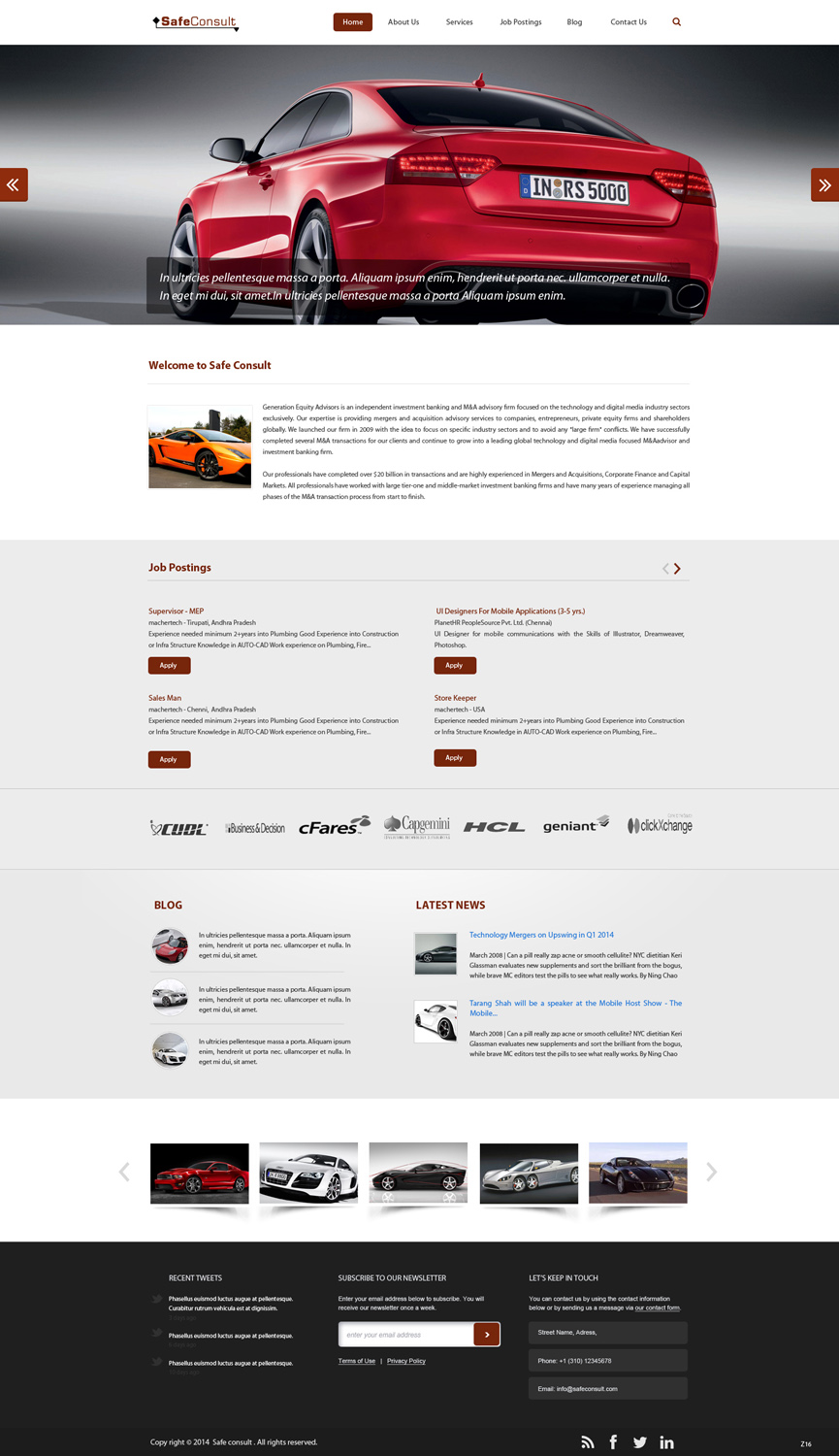 Web Design by pb for SafeConsult AS | Design #3382918