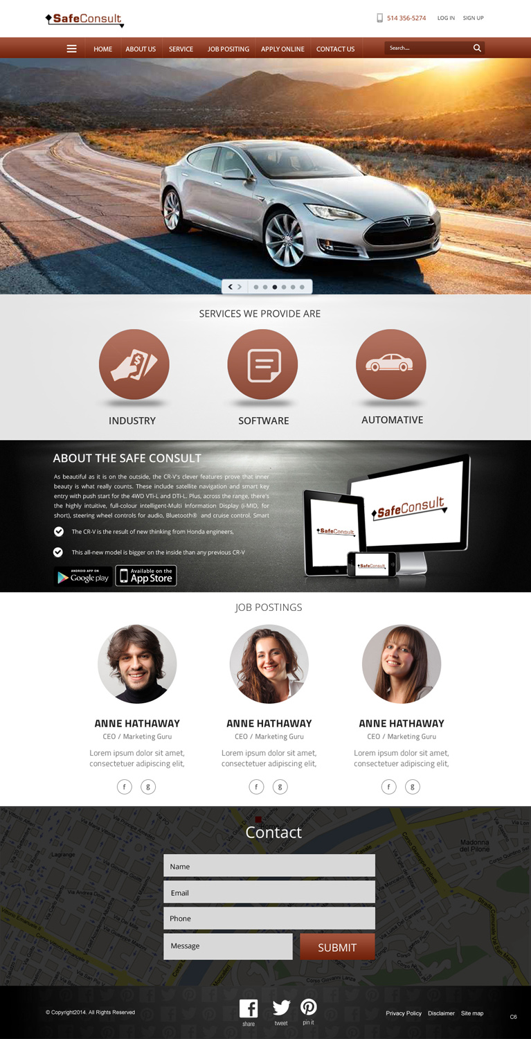 Web Design by pb for SafeConsult AS | Design #3382934