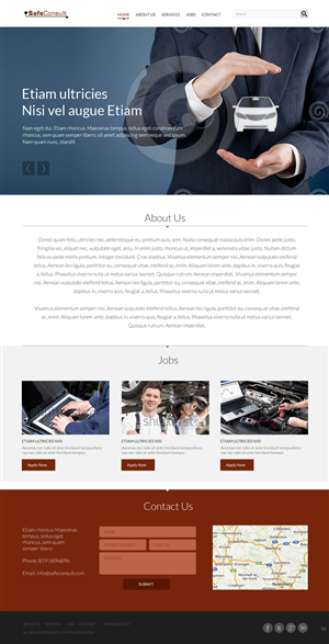 Web Design by pb for SafeConsult AS | Design: #3387309