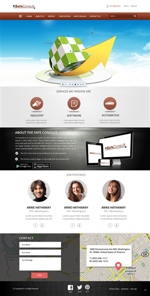 Web Design by pb for SafeConsult AS | Design: #3394202
