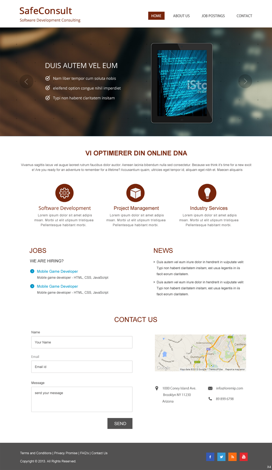 Web Design by pb for SafeConsult AS | Design: #3418352