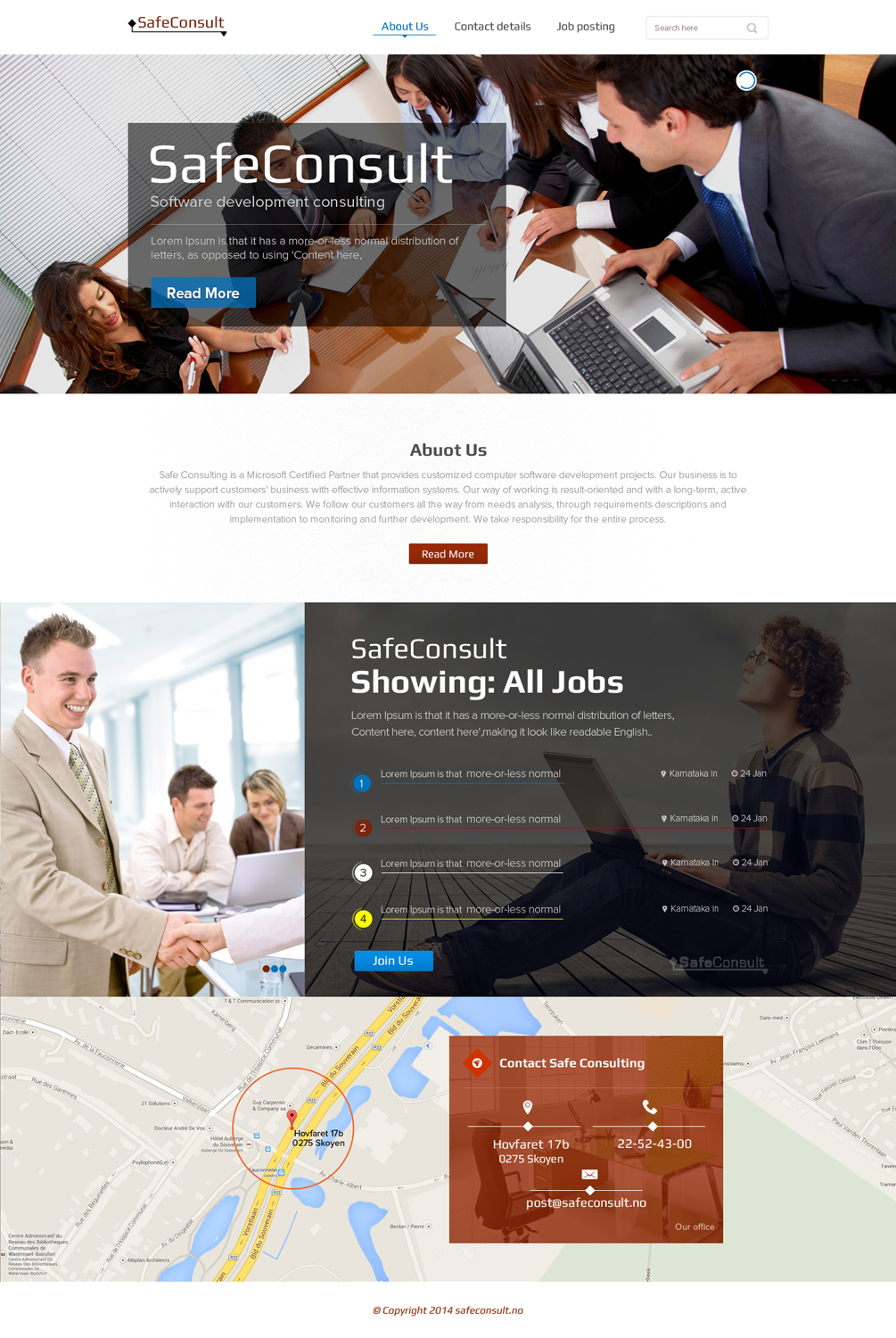 Web Design by the-lion-king for SafeConsult AS | Design #3371376