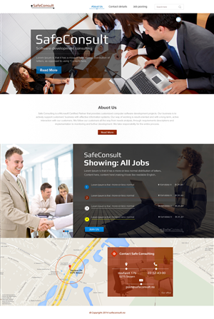 Web Design by the-lion-king for SafeConsult AS | Design: #3371376