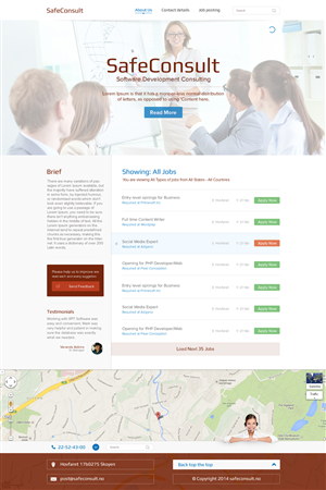 Web Design by the-lion-king for SafeConsult AS | Design: #3373646