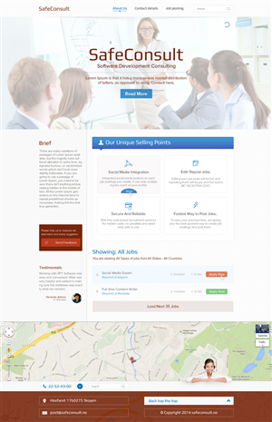 Web Design by the-lion-king for SafeConsult AS | Design: #3389345