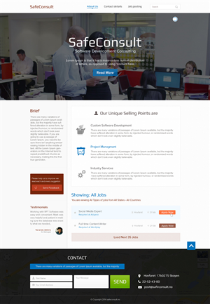 Web Design by the-lion-king for SafeConsult AS | Design: #3395553